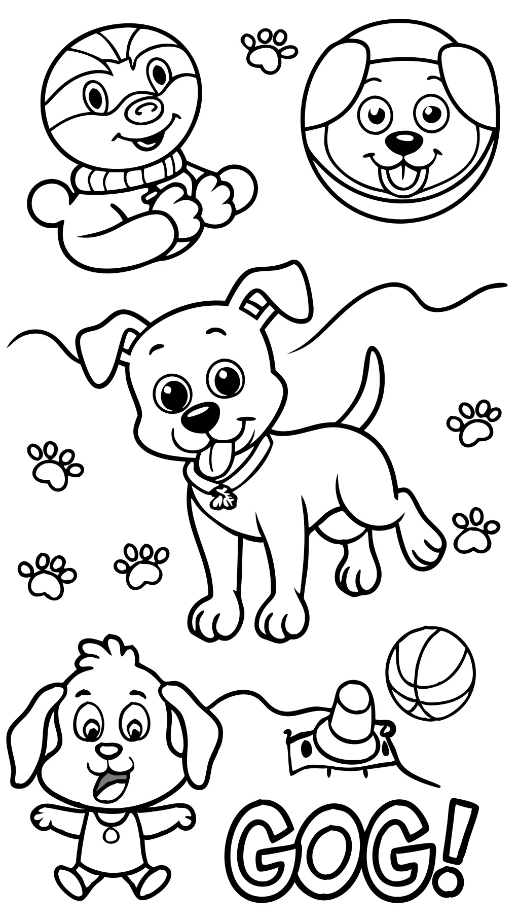 go dog go coloring pages